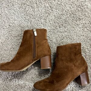 Brown Suede Ankle Boots